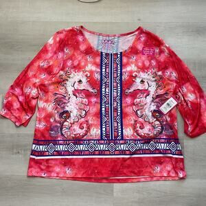 Leoma Lovegrove Seahorse Tee XXXL New tags